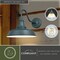 Vaxcel Dorado 1 Light Dusk to Dawn Green White Farmhouse Barn Dome Outdoor Wall Lantern T0483 - alternate 3